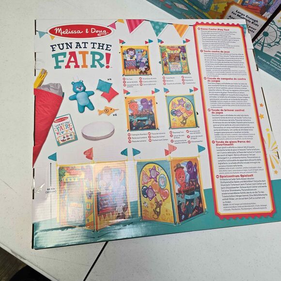 Melissa & Doug Fun at the Fair! Game Center Play Tent - 4 Sides of Activities - Picture 4 of 4
